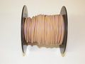 Tan Yellow Striped 18 Ga Awg Gxl Wire 100 Spool For Automotive Truck Motorcycle Rv General Purpose Copper 94 O D Abrasion 