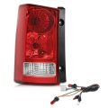 Rear Brake Tail Light Assembly With Bulb And Wiring Harness For Honda Pilot 4 Door Sport Utility 2009 2015 Driver Side Left Red 