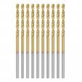 Uxcell High Speed Steel Straight Shank Twist Drill Bit Fully Ground Titanium Coated 1 5mm Diameter 34mm Total Length 12mm 24