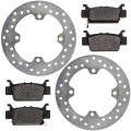 Niche Rear Brake Pad Rotor Kit For Honda 2016-2023 Pioneer 1000 1000-5 43251-hl4-a01 06431-hl4-a01 Semi-metallic