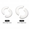 Uxcell 28mm 50mm Wall Split Flange Stainless Steel Escutcheon Plate For Pipe Holes Silver 1 Set