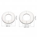 Uxcell 28mm 50mm Wall Split Flange Stainless Steel Escutcheon Plate For Pipe Holes Silver 1 Set