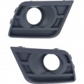 Chevy Camaro Fog Light Cover 2014 2015 Driver And Passenger Side Pair Set Bezel Textured Black W Tow Hooks Dot Sae Compliance 