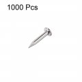 Uxcell Small Tiny Hardware Nails Carbon Steel 1 2x6mm Dxl For Diy Decorative Wooden Boxes Accessories Silver Tone 1000pcs