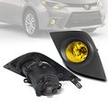 Bumper Driving Fog Lights Lamps Yellow For 2014-2016 Toyota Corolla 