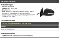 Marketplace Auto Parts Left Driver Side Power Mirror Paint To Match Manual Folding With Heated Glass And Turn Signalout Camera