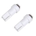 White T5 Led Instrument Cluster Indicator Bulbs 10 Pack With Twist Lock 2-2835-smd Light For Dashboard Gauge Speedometer And 