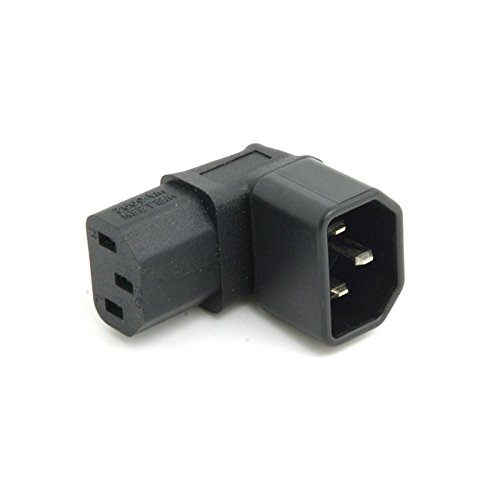 Figure 8 male-female right angle up down angle AC power adapter 5xPCS 