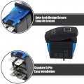 X Autohaux Auxiliary Battery Rocker Switch 5pin On-off Blue Led Light 12v 24v Jumper Wires Set For Jeep Boat Car Trucks
