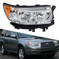 Right Side Headlight Assembly Chrome Housing Replacement Forester 2006 2007 2008 For 84001sa461 