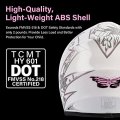 Tcmt Dot Certified Youth Pink Butterfly Dirt Bike Atv Offroad Street Motorcycle Motocross Helmet Goggles Gloves S