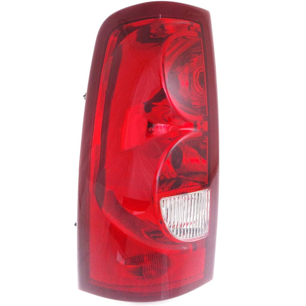 Chevy Silverado 1500 2500 Tail Light Assembly 2003 Driver Side Fleetside Halogen Clear And Red Lens Gm2800161 19169002