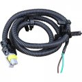 Aip Electronics Abs Anti-lock Brake Wheel Speed Sensor For 2000-2006 Chevrolet Front Right Passenger Side Wire Harness Fit 