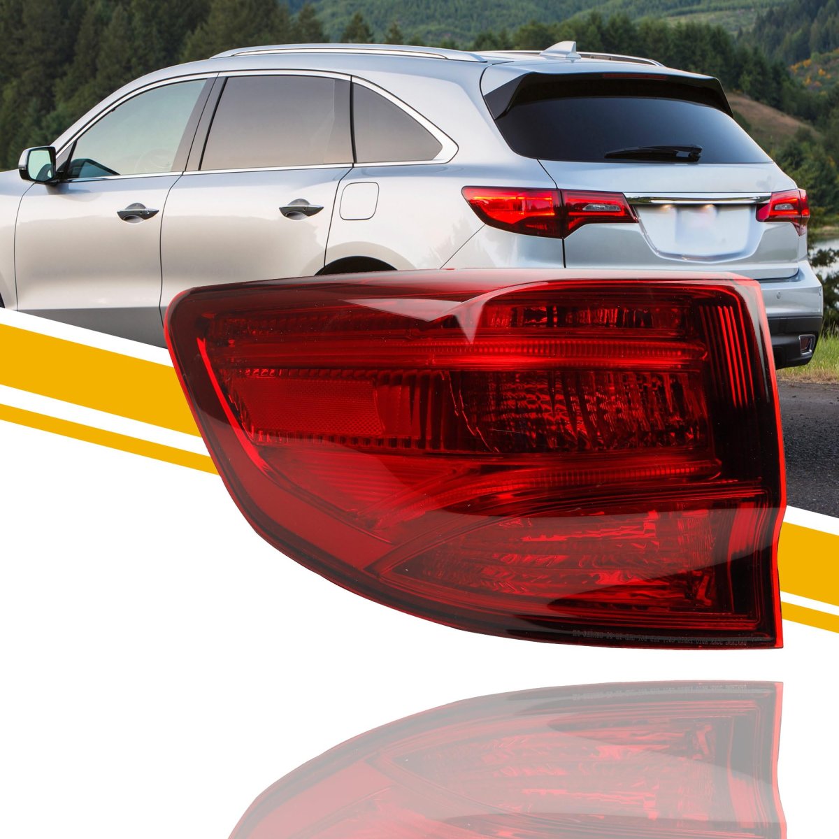 Led Tail Light Assembly For 2014-2020 Acura Mdx Left Driver Side Rear Lamp Replace 33550tz5a02 Ac2804103