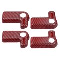 Hardtop Roof Removal Switch Handle Cover For Jeep Wrangler Jk Jku 2007-2017 Freedom Panel Latch Decoration 4pcs Carbon Fiber 