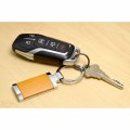 Ipick Image Made For Ram Roundel Logo In White On Maple Wood Chrome Metal Trim Key Chain