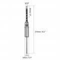 Uxcell Square Hole Drill Bit 5 16 High-carbon Steel Hollow Chisel Mortise Power Tool For Woodworking