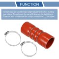1 Set 51mm 2 01 152mm 5 98 Length Red Car Silicone Hose With Clamps Hump Coolant Universaset 51mm 2 01 152mm 5 98 Length Red