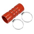 1 Set 51mm 2 01 152mm 5 98 Length Red Car Silicone Hose With Clamps Hump Coolant Universaset 51mm 2 01 152mm 5 98 Length Red 