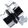 Vms Racing Chrome Oil Cap With Black Engine Notice Emblem In Cnc Machined Billet Aluminum Compatible Ls7 Lsa Ls9 Lt1 Lt4 Dry