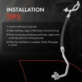 A-premium A C Discharge Line Hose Assembly Compatible With Nissan Frontier 1999-2002 Xterra 2000-2002 V6 3 3l Sohc Compressor