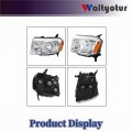 Headlight Assembly Replacement For Pilot 2009 2010 2011 Driver Side Left Halogen Lighting Clear Lens Chrome Housing 33150szaa01