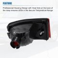 Uxcell Rear Right Side Bumper Reflector Light Lamp For Toyota 4runner 2003-2005 Red