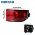 Uxcell Rear Right Side Bumper Reflector Light Lamp For Toyota 4runner 2003-2005 Red