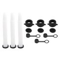 3 Set Gas Can Spout Replacement Kit Includes Pour Nozzle Stopper Cap Gaskets Rear Vent Update Old Style Plastic Fuel Diesel