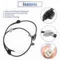 X Autohaux Front Left Abs Sensor Wheel Speed No Eg234373x For Mazda Cx-7 2007-2012 Cx-9 2007-2015 Black White