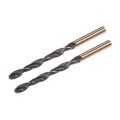 2pcs Jobber Twist Drill Bits 7mm 0 276 In M2 High Speed Steel 135 Degrees Split Point Black Nitride And Gold Titanium Coated 