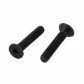 Uxcell 50pcs Black M3 X 16mm Alloy Steel Hex Socket Flat Head Countersunk Screws Bolts