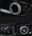 Hailwh Fit For Audi Q5 2017-2020 Bling Accessories Multimedia Air Conditioning Central Control Knob Rhinestone Decal Cover