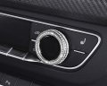 Hailwh Fit For Audi Q5 2017-2020 Bling Accessories Multimedia Air Conditioning Central Control Knob Rhinestone Decal Cover