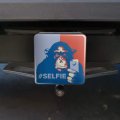 Monkey Chimp Hashtag Selfie Selfie Tow Trailer Hitch Cover Plug Insert