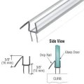 Co-extruded Clear Bottom Wipe With Drip Rail For 5 16 Glass 31 In Long