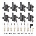 Autokay Ignition Coil Spark Plug Wires Set Of 8 For Chevy Silverado 1500 2500 Avalanche Ssr Gmc Buick Rainier Cadillac Escalade