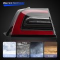 Misakomo Rear Outer Tail Light Assembly For 2017-2022 Tesla Model 3 Replace Left Driverlights Brake Running Turn Signal Tail