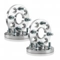 4pc 15mm Wheel Adapters 414 3 To 4x100 Hubcentric 64 1 54 1 Spacers T6 Aluminum Anodized Silver Hub For Wheels On 4x114 Hub5mm 