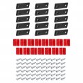 Uxcell Magnetic Door Catch 15 Pack Cabinet Shelf-adhesive Magnets Drawer For Kitchen Closet To Keep Closed Black