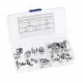 Uxcell Dome Hex Cap Nuts Kit 50pcs M3 M4 M5 M6 M8 304 Stainless Steel Hexagon Decorative Nut For Screws Bolts