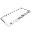 Ford Mustang 2 3l Ecoboost Outline Dual Logo Mirror Chrome Metal License Plate Frame 