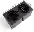 Dual Cup Holder Inserts 2pcs For Chevy Silverado Avalanche Suburban Sierra Yukon Escalade 2007 2008 2009 2010 2011 2012 2013