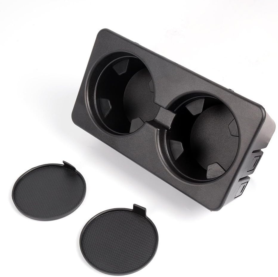 Dual Cup Holder Inserts 2pcs For Chevy Silverado Avalanche Suburban Sierra Yukon Escalade 2007 2008 2009 2010 2011 2012 2013
