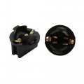 Uxcell 25pcs T10 Dc 12v Wedge Twist Base Socket Light Bulb Holder For Car Instrument Panel Dash Universal Black