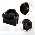 Uxcell 25pcs T10 Dc 12v Wedge Twist Base Socket Light Bulb Holder For Car Instrument Panel Dash Universal Black
