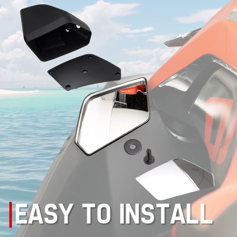 A Utv Pro Durable Rugged Convex Lens Side Mirrors For Sea Doo Spark All Models Rear View Sea-doo Accessories Replace Oem