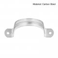 Uxcell Rigid Pipe Strap 16pcs 4 5 16 Inch 110mm Two Hole U Bracket Zinc Plated Steel Tension Tube Clip Clamp For Fixing