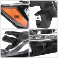 Right Side Headlight Assembly Replacement For Rogue 2014 2015 2016 Chrome Housing Halogen Front Passenger Lamp Replaces