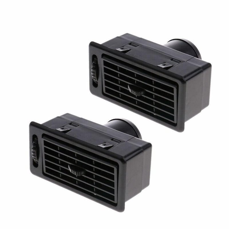 4 Pcs Black Heat Ac Air Exhaust Vent Dash Ventilation Outlet For Car Rv Atv Truck Trailer Plastic 120x60x80mm